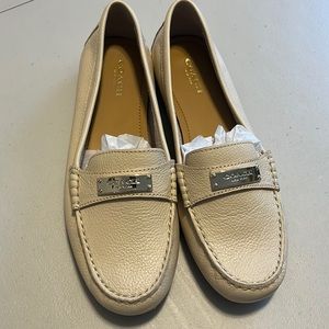 Coach cream loafers